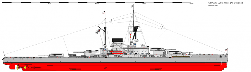 Немецкий супер дредноут L-20 (проект).